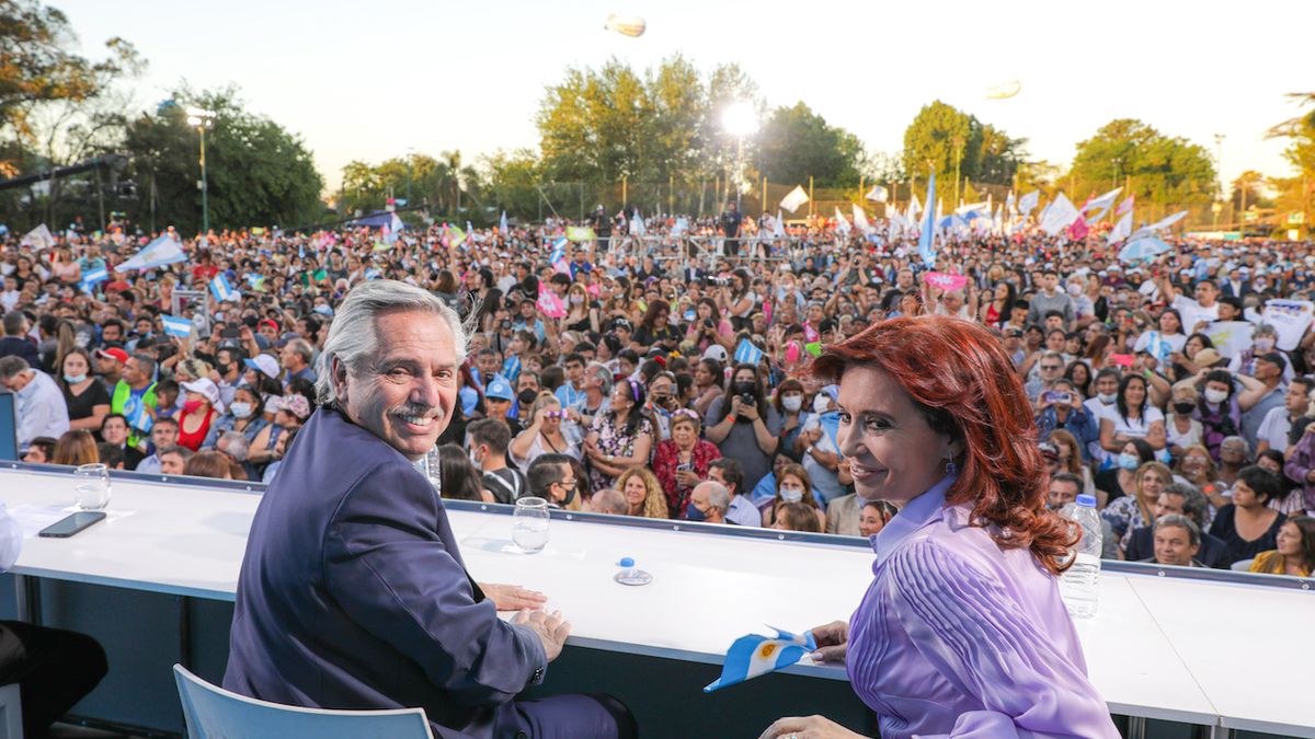 Elecciones 2021. Alberto Fernández y Cristina Kirchner
