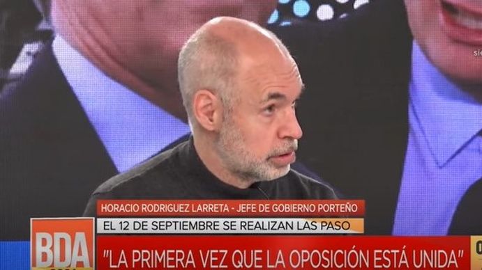 Horacio Rodríguez Larreta: Es la primera vez que la oposición está unida