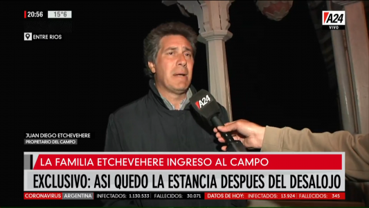 Exclusivo: así quedó la casa de los Etchevehere tras el desalojo