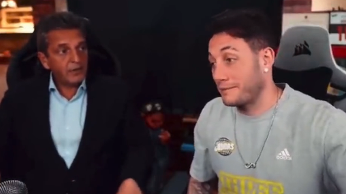 Van a volver los visitantes: la promesa que hizo Sergio Massa ante un famoso streamer. (Captura)