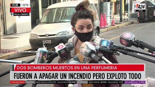 Vecina dio detalles de la explosión de la perfumería en Villa Crespo