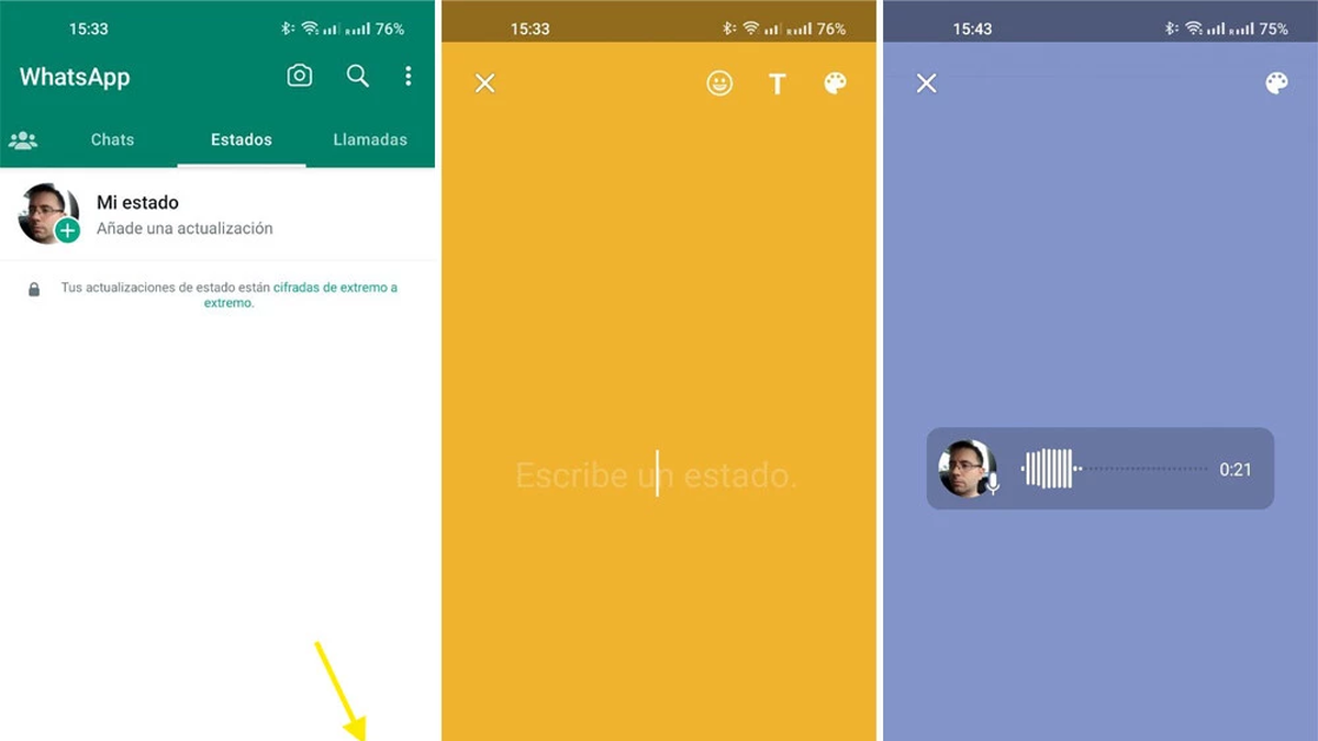 Llegaron los Estados de Voz a WhatsApp: qué son y cómo usarlos