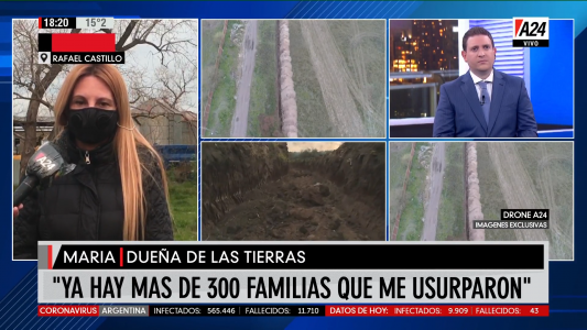 Cavó una zanja para evitar que tomen su terreno en La Matanza: Ya hay más de 300 familias que me usurparon