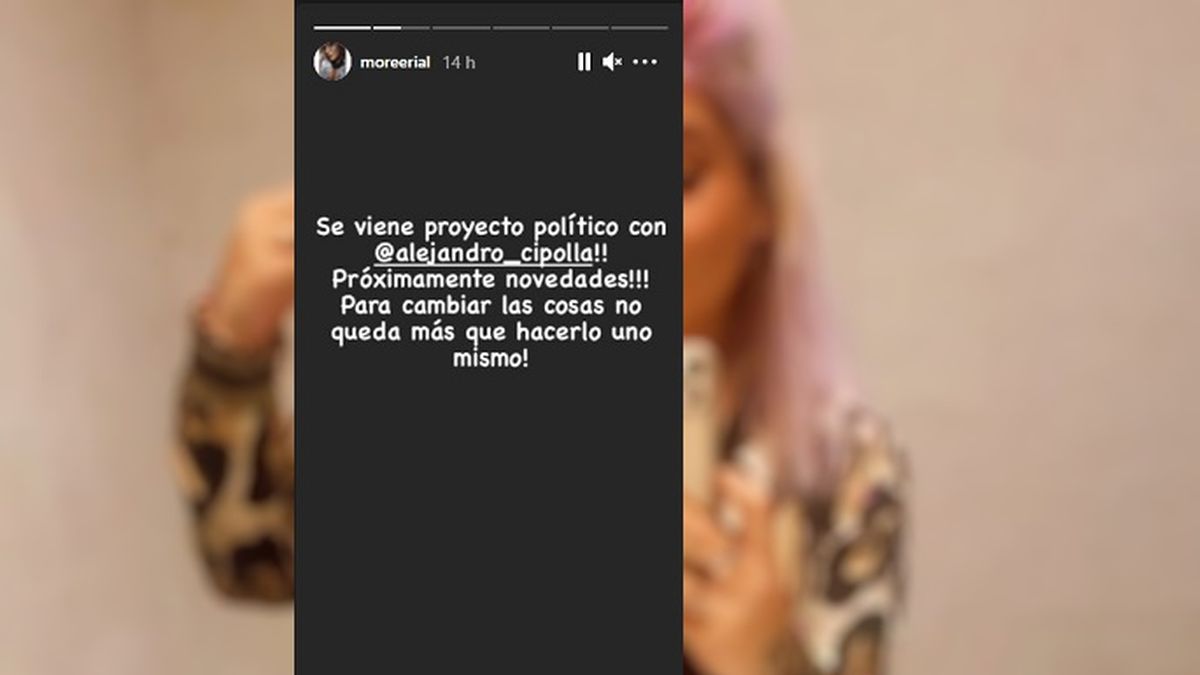 El anuncio de Morena Rial, a través del cual contó su firme decisión de ingresar en el mundo de la política para cambiar las cosas. 