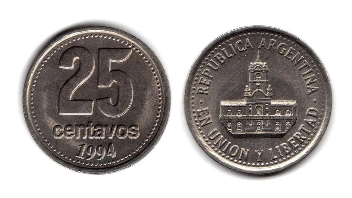 Buscás las monedas de 25 centavos que hay en tu casa porque tenés un tesoro millonario. (Foto: Archivo)