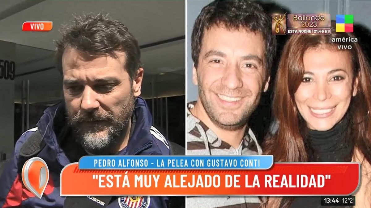 Pedro Alfonso sobre su pele con Gustavo COnti y los dichos de Ximena Capristo - captura Intrusos.jpg