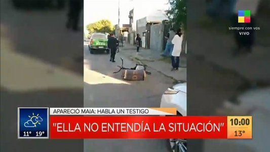 Maia estaba asustada y con frío: la palabra de un testigo clave en el hallazgo