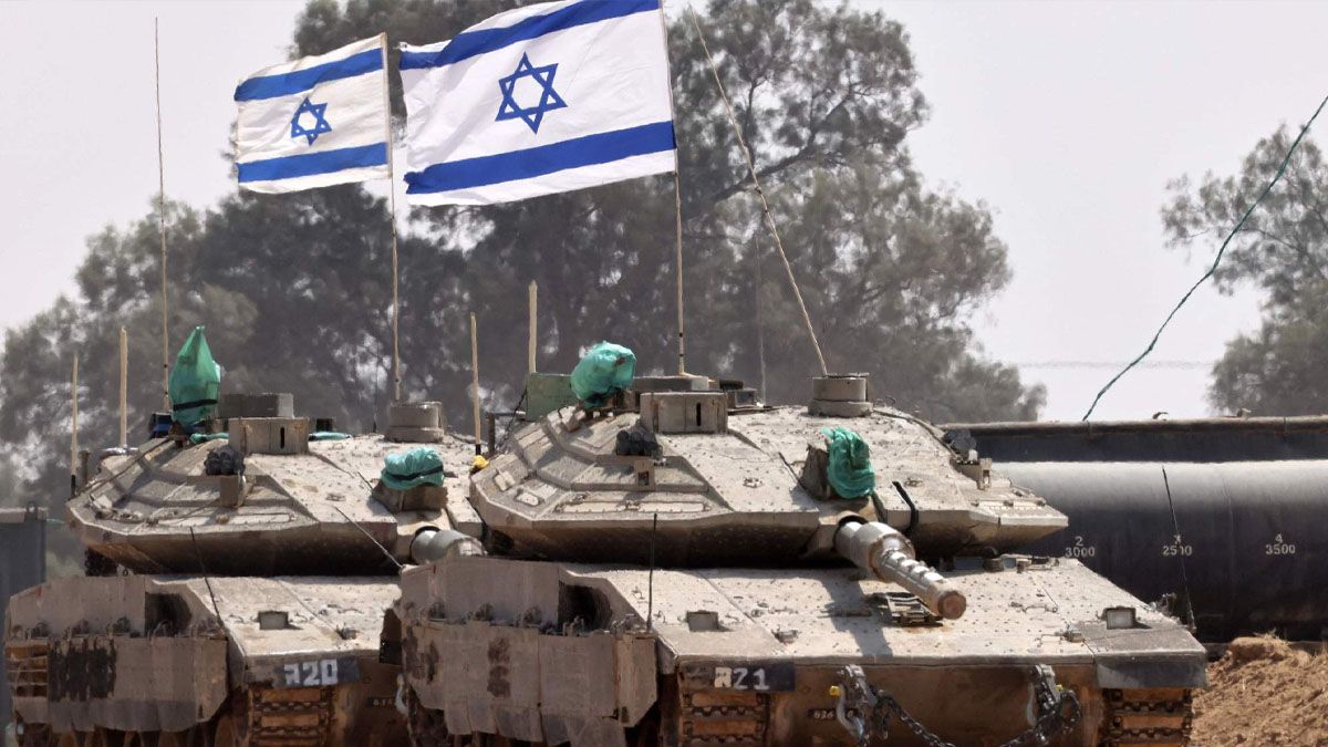 Tanques de Israel en la zona del paso de Rafah hacia Egipto. (Foto: Gentileza Times of Israel)