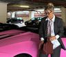 Wanda Nara sorprendió al pintar con aerosol su Lamborghini rosa y descolocó a todos: Tóxica