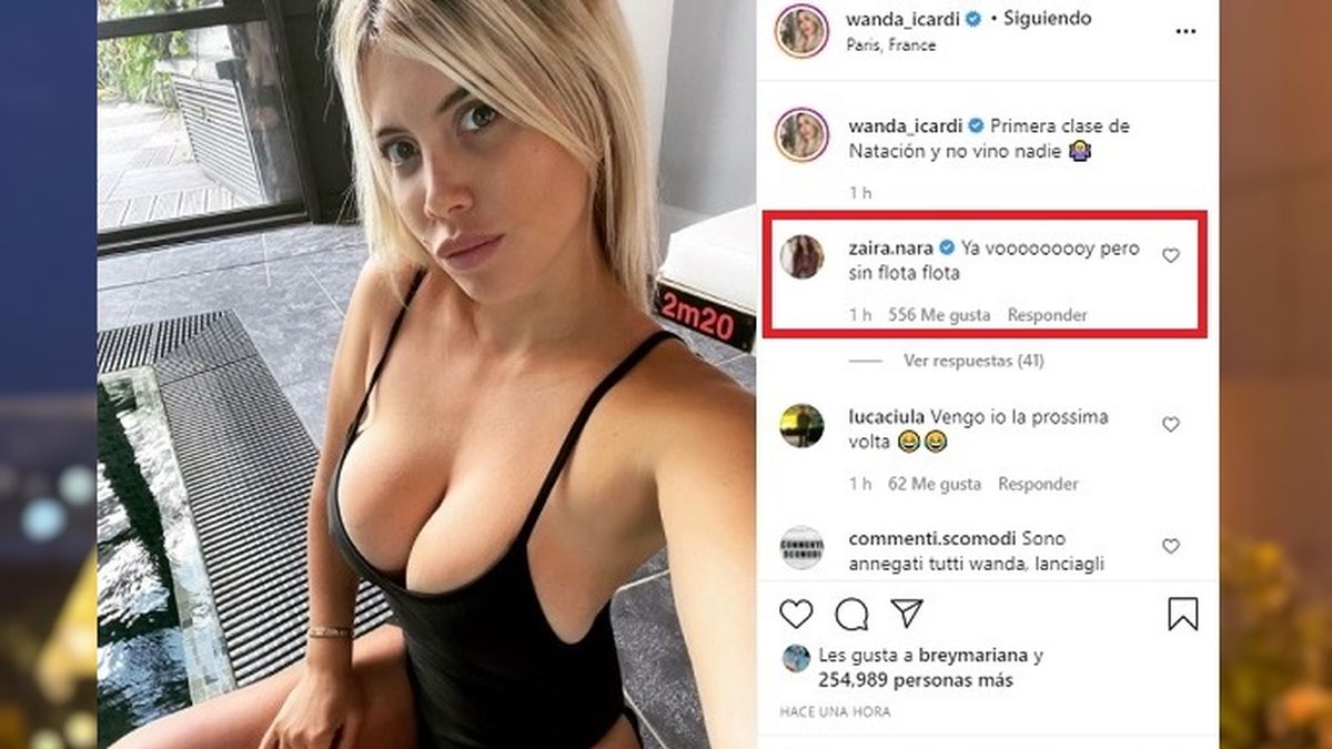 Wanda Nara comenz&oacute; a tomar clases de nataci&oacute;n, pero asegur&oacute; que la dejaron sola.&nbsp;