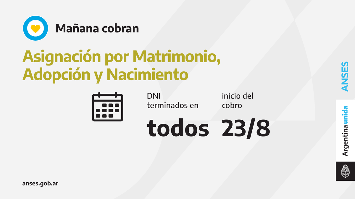 Calendario de Anses: Pago Único.