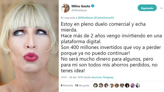 Milva Gauto anuncia fracaso de su radio online: Estoy hecha mierd...