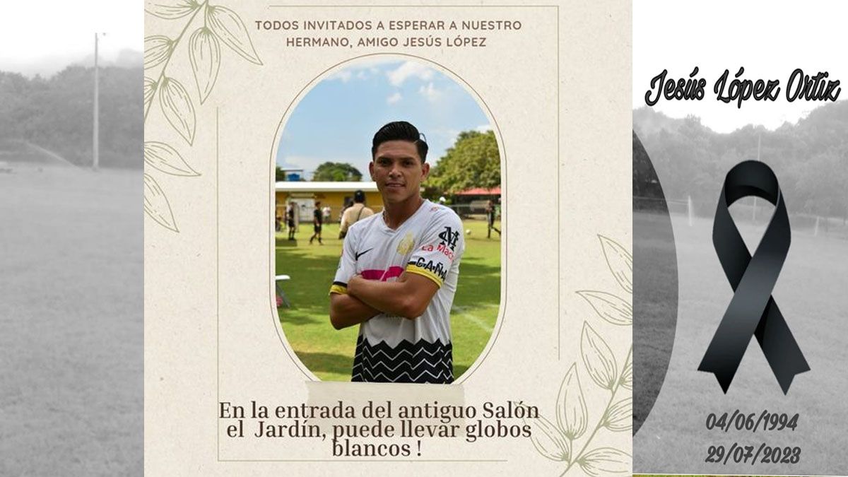 el comunicado del club por la muerte del jugador a merced de un cocodrilo. (Foto: Deportivo Río Cañas)