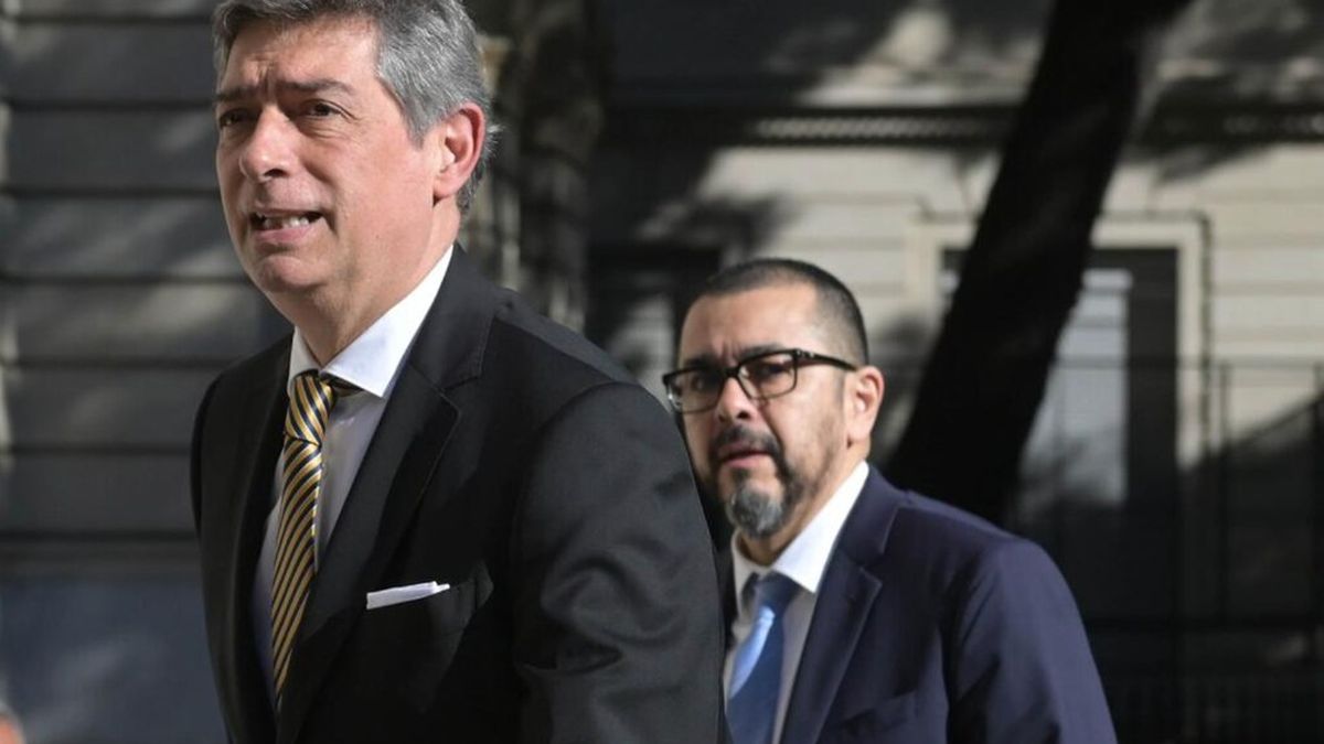 Titular de la Corte, Horacio Rosatti junto a su vocero Silvio Robles. Foto: Télam