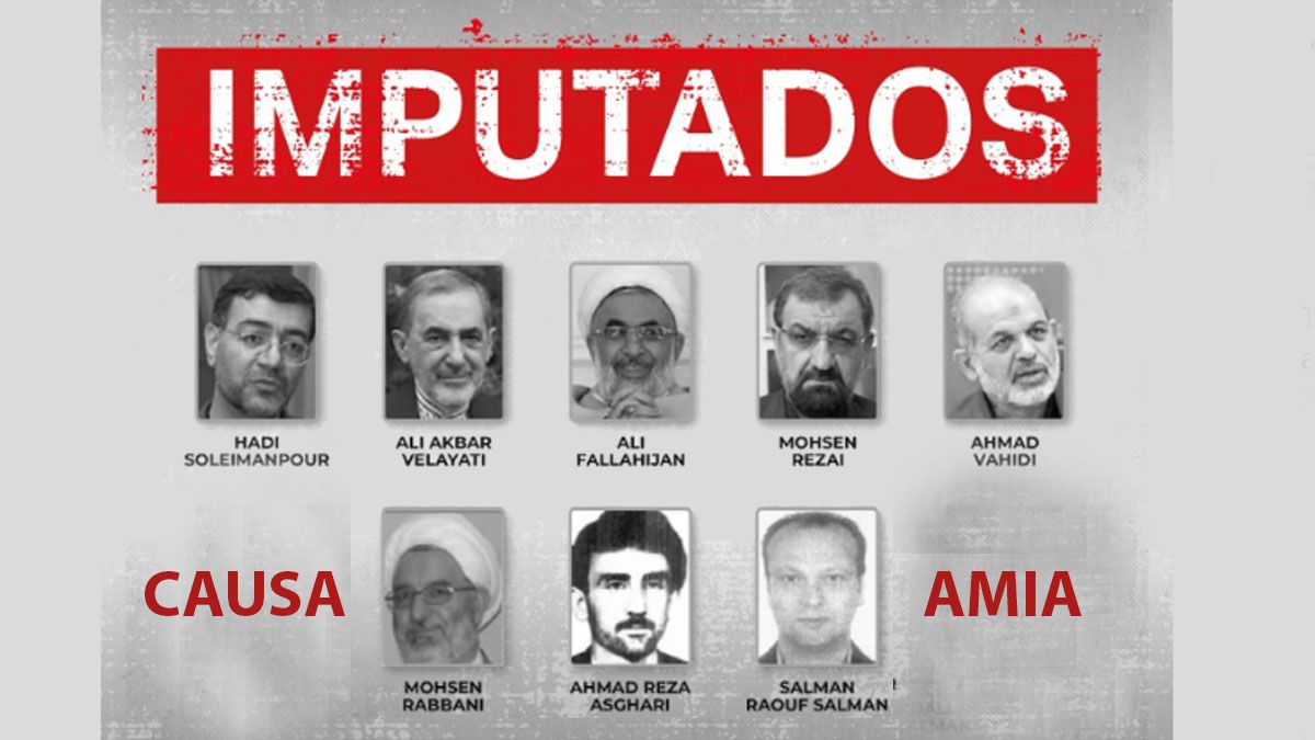 Los 8 imputados por el juez Rafecas por la causa AMIA. (Foto: A24.com)