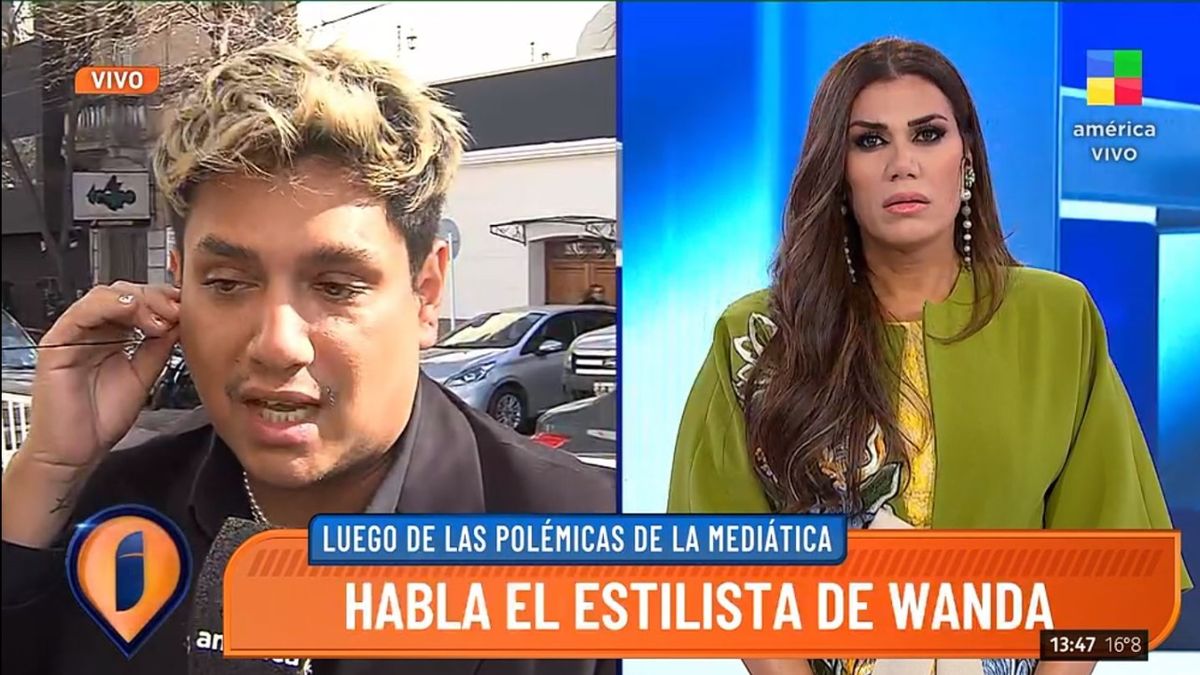 Kenis Palacios in conversation with Intruders (America TV) about the scandal between his friend Wanda Nara and Carmen, his former employee.