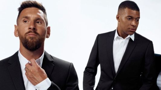 Lionel Messi y Kylian Mbappé se vistieron de gala y causaron furor con su look Dior