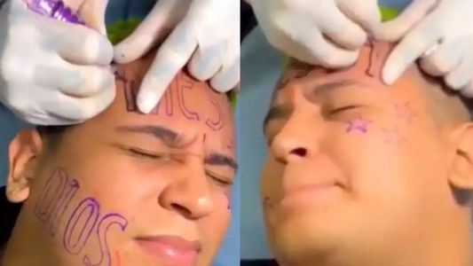 El sufrimiento del hincha que se tatuó Messi en la frente tras el título de la Selección