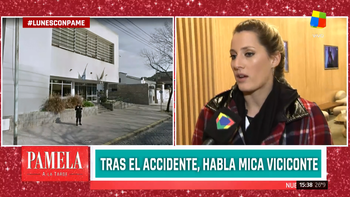 Mica Viciconte chocó a un motociclista y quedó imputada: No lo vi