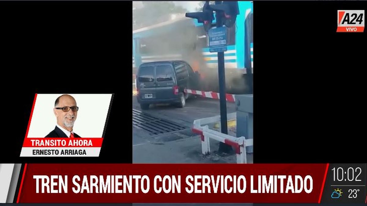 Castelar: choque e incendio del tren Sarmiento