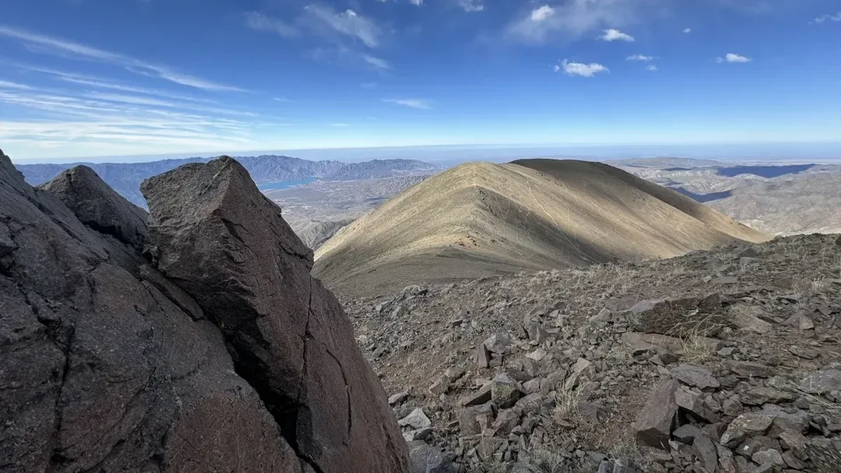 La Quebrada de La Angostura formaba parte del recorrido que Sotelo ten&iacute;a previsto realizar antes de continuar hacia el cerro Franke. (Foto: turismo Mendoza).