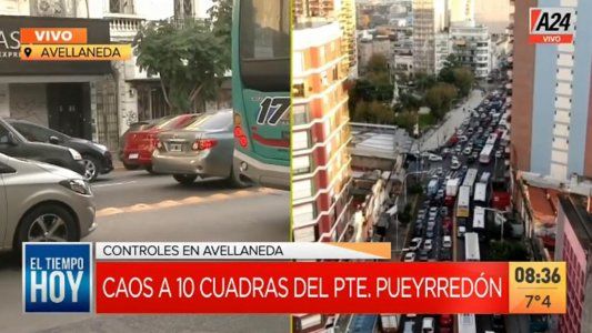 Primer día hábil del confinamiento estricto: caos de tránsito en varios accesos a la Ciudad