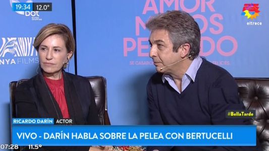 Ricardo Darín tajante sobre Valeria Bertuccelli: Lo que hizo fue un escrache