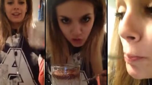 Natalie Perez y su método para tomar la leche