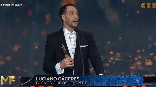 El contundente mensaje de Luciano Cáceres en los Premios Martín Fierro 2024: La cultura no es un gasto