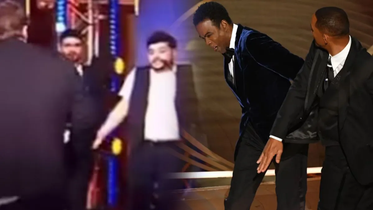 ¡A lo Will Smith! Migue Granados le dio un sopapo a Homero Pettinato en los Premios Olga: el video