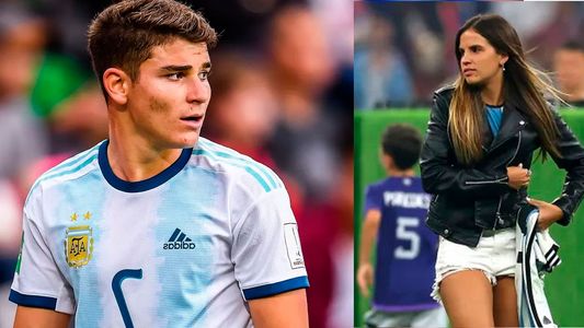 Pescaron a Emilia Ferrero, la novia de Julián Álvarez, haciendo una escena de celos por otra mujer de los jugadores de la Selección