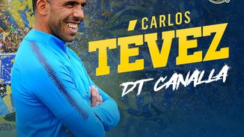 Carlos Tevez asume hoy como nuevo DT de Rosario Central y así lo anunció el club