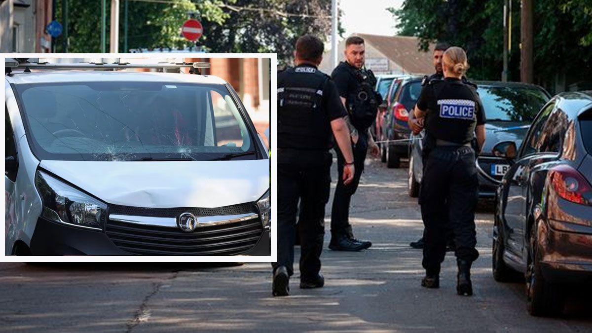 La polic&iacute;a inglesa detuvo a un hombre de 31 a&ntilde;os por la serie de personas atropelladas con su van. (Foto: Gentileza Nottingham post)