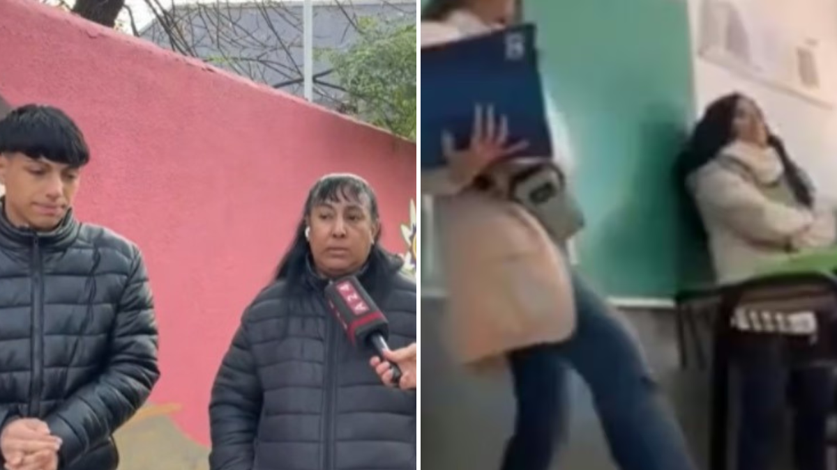 La madre del adolescente intentó justificar la reacción de su hijo y se lamentó por la sanción que recibió del Ministerio de Educación de Rosario.&nbsp;