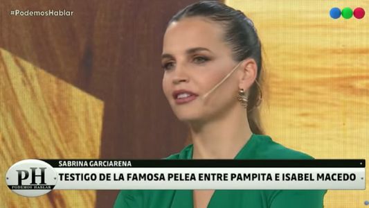 Sabrina Garciarena habló de la pelea entre Macedo y Pampita