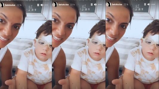 El accidente que sufrió uno de los hijos de Belu Lucius y que terminó con puntos de sutura