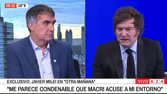 Javier Milei, en A24, tras la victoria de LLA en CABA: Para algunas cosas Macri está grande y no las entiende