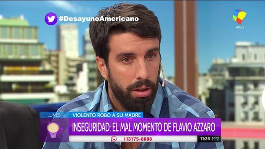 Azzaro y un hecho de inseguridad que derivó en el asalto a la casa de su madre