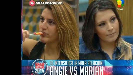 “Gran Hermano 2015”: Angie a Marian: “Yo vine a jugar, vos viniste a cog…”