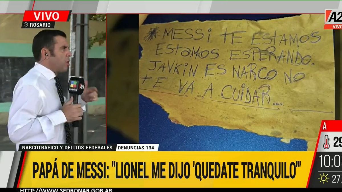 Habló Jorge Messi desde Rosario.&nbsp;