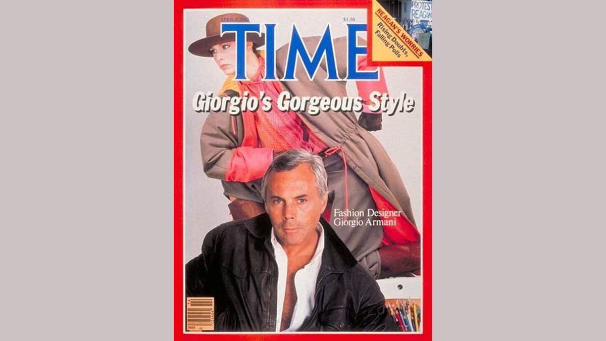 Una señal de la revolución de Armani. Tapa en la revista TIME. (Foto: Time)