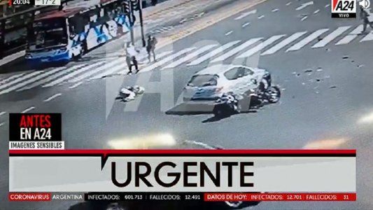 Impactante: las imágenes del accidente en moto de Nacho Viale