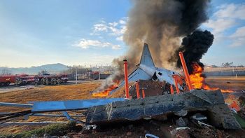 Accidente aéreo en Corea del Sur: el impactante video en el que murieron al menos 176 personas (Foto: gentileza REUTERS)