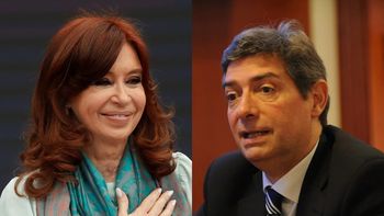 La vicepresidenta Cristina Kirchner y el presidente de la Corte Suprema de Justicia, Horacio Rosatti.