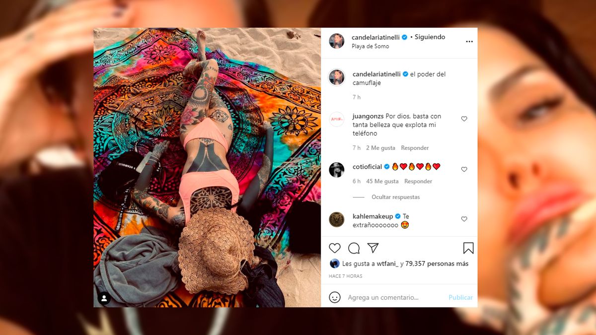 Las fotos de las vacaciones de Cande Tinelli y Coti Sorokin