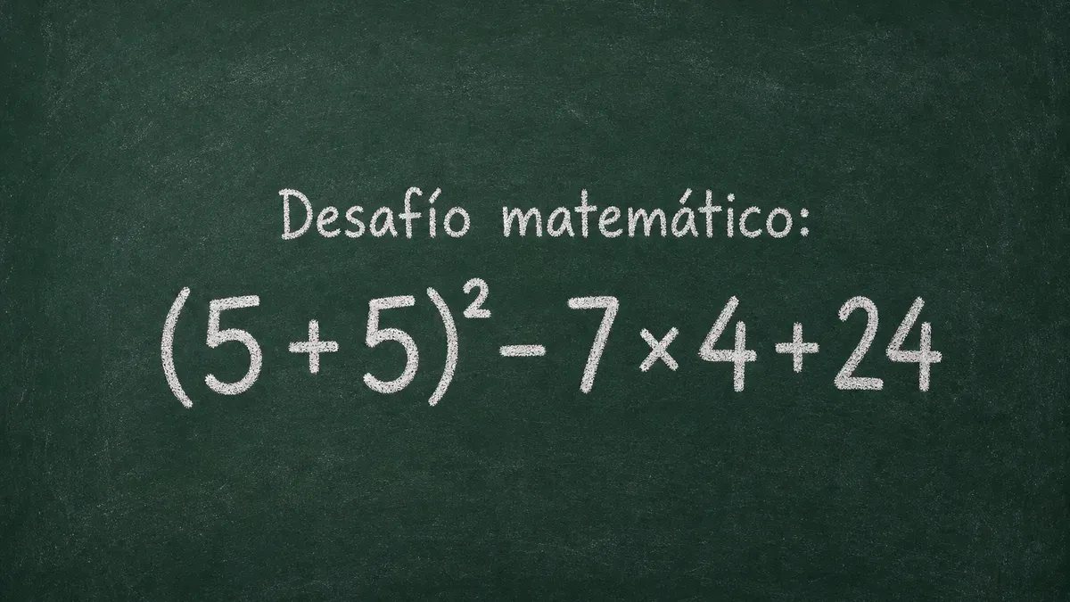 Imagen de pizarra para Desafío Matemático: este juego numérico no se resuelve de un vistazo
