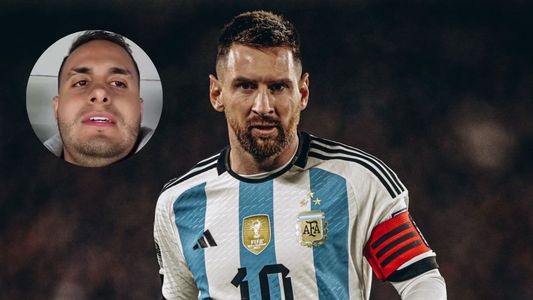 El fan de Cristiano Ronaldo fue a ver a Lionel Messi y su reacción al gol ante Ecuador se volvió viral