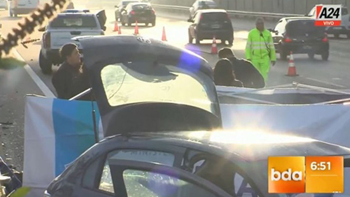 En el accidente murió un hombre y su hijo fu trasladado de emergencia. (Foto: captura de video)
