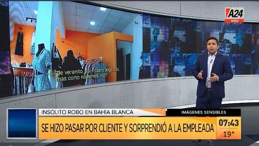 Bahía Blanca: así maltrató a una empleada un falso cliente