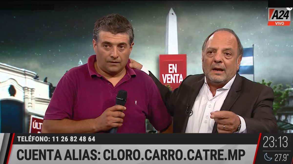 Baby Etchecopar junto a Daniel